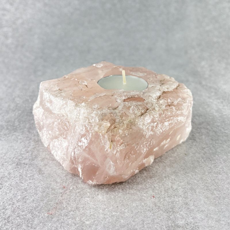 Portavela Cuarzo Rosado