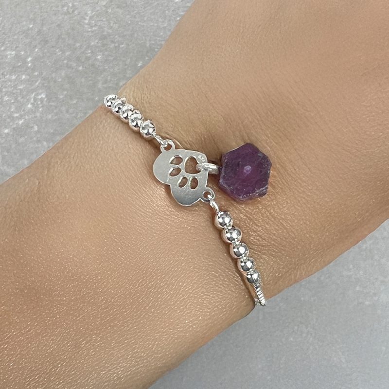 Pulsera Regulable Rubí