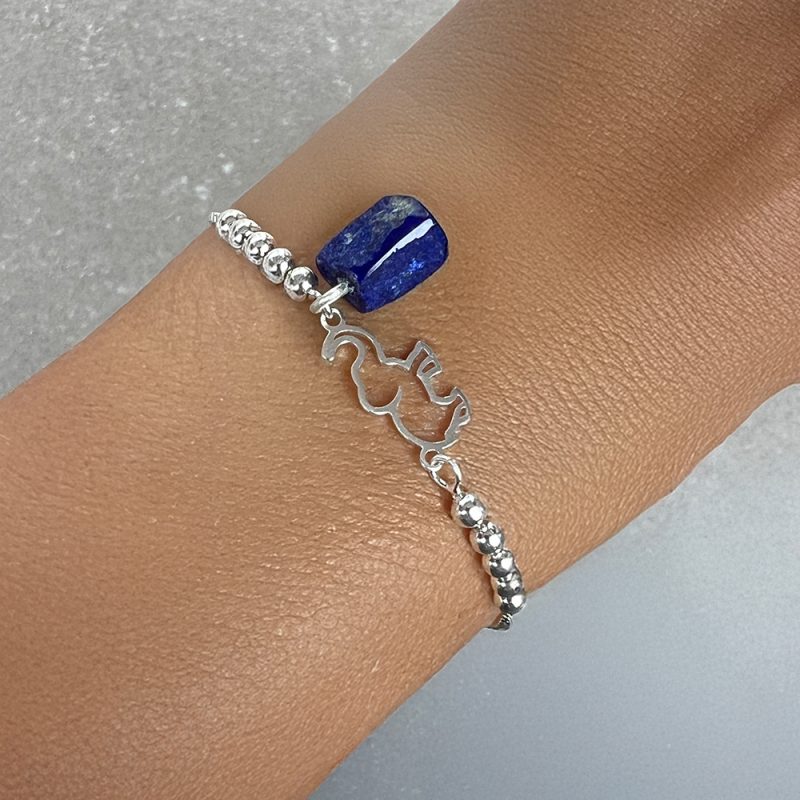 Pulsera Regulable Lapislázuli